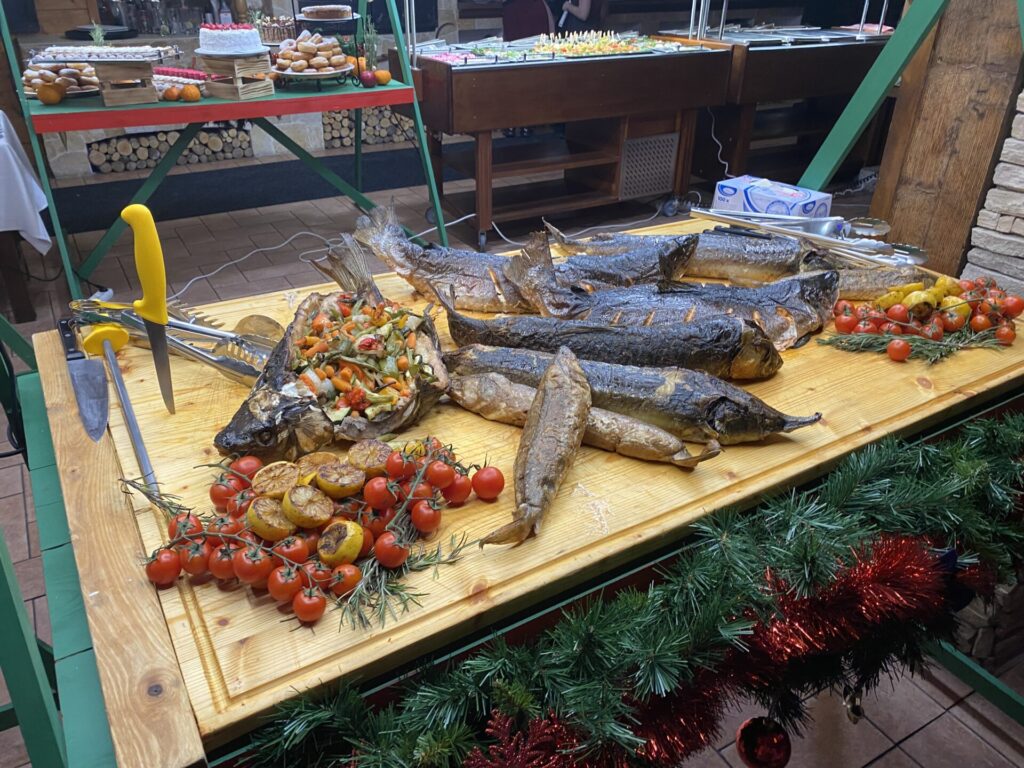 Slovenský bazár - tržnica. Gastroshow v Hoteli Družba. 