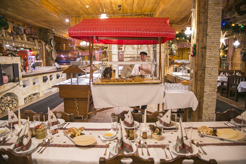Vianočné trhy. Gastroshow v Hoteli Družba v Jasnej. 