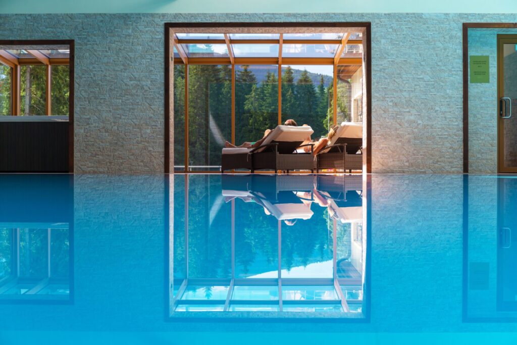 Spoločná zóna v najväčšom Wellness Centre na Liptove. Hotel Družba.