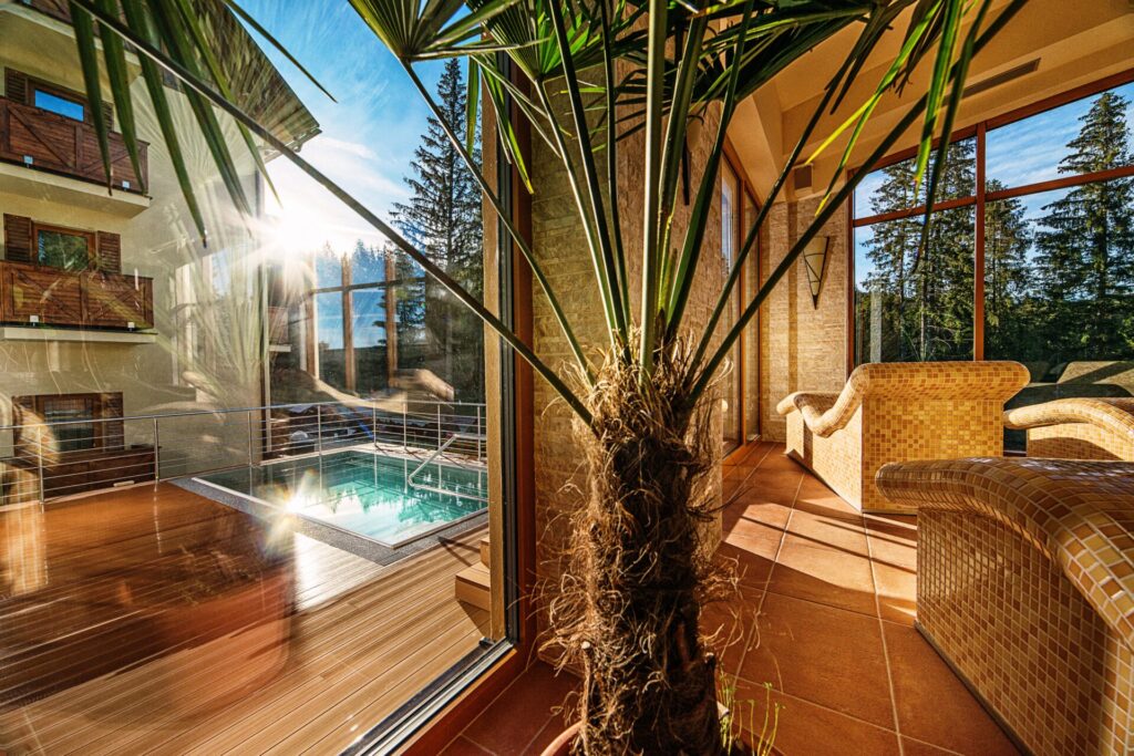 Spoločná zóna v najväčšom Wellness Centre na Liptove. Hotel Družba.